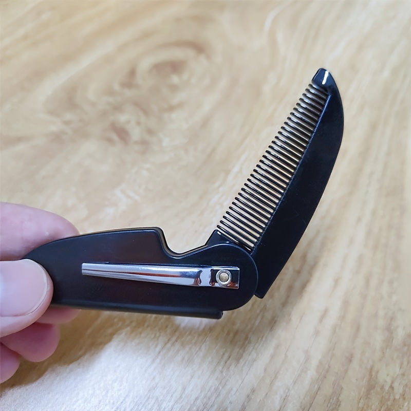1pc Folding Beard Comb Mustach - Men'S Grooming Essentials 评论和价格