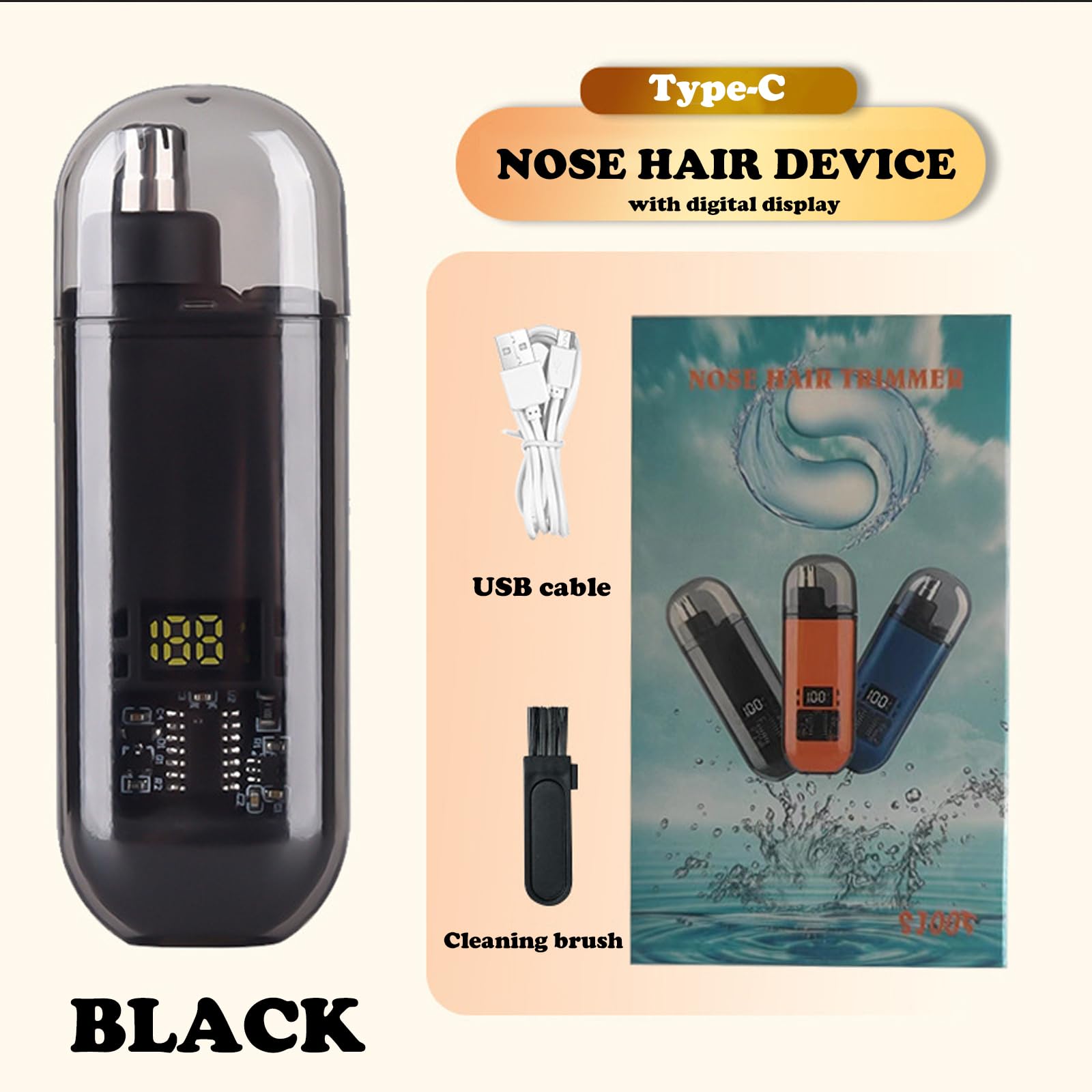 Nose Ear Hair Trimmer USB Rech - Nose Hair Trimmer 评论和价格