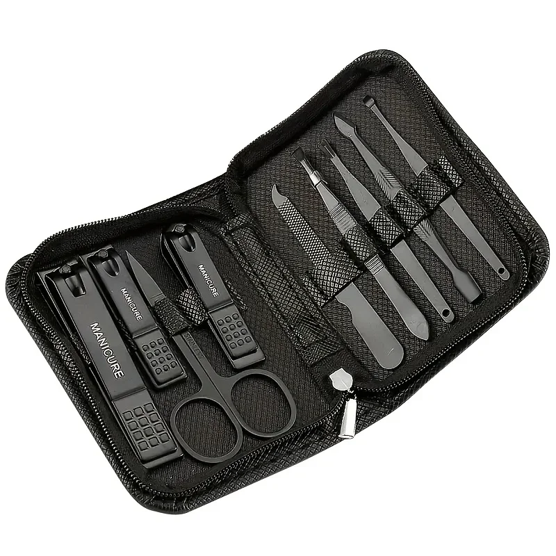 9 Piece in 1 Manicure Set Pedi - Men'S Grooming Essentials 评论和价格