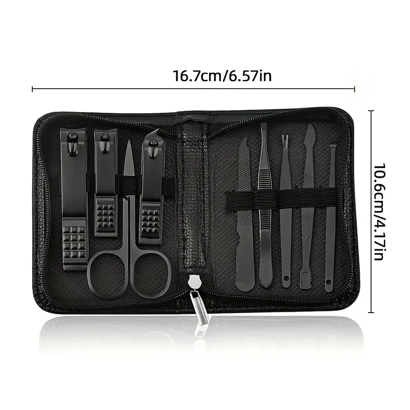 9 Piece in 1 Manicure Set Pedi - Men'S Grooming Essentials 评论和价格
