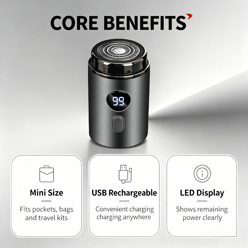 USB Rechargeable Waterproof El - Men'S Grooming Gift Box 评论和价格