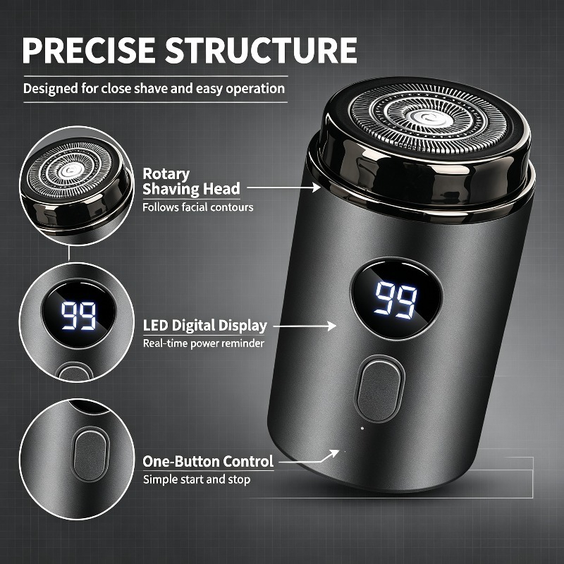USB Rechargeable Waterproof El - Men'S Grooming Gift Box 评论和价格