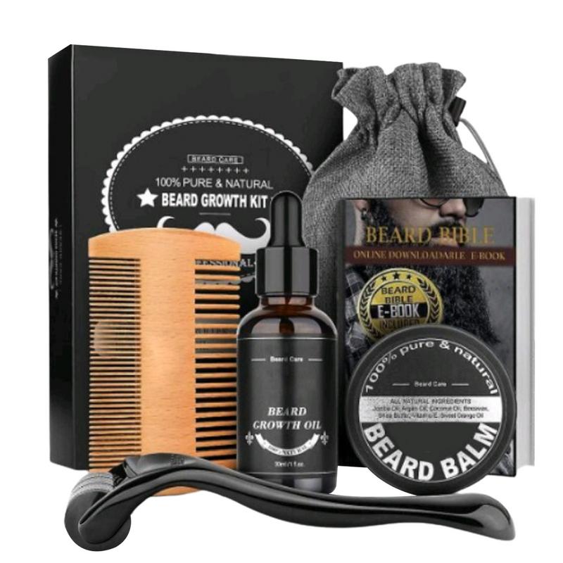 5pcs Men Beard Barba Grooming  - Men'S Grooming Tonic 评论和价格