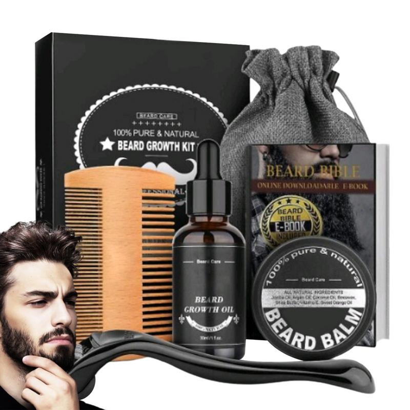 5pcs Men Beard Barba Grooming  - Men'S Grooming Tonic 评论和价格