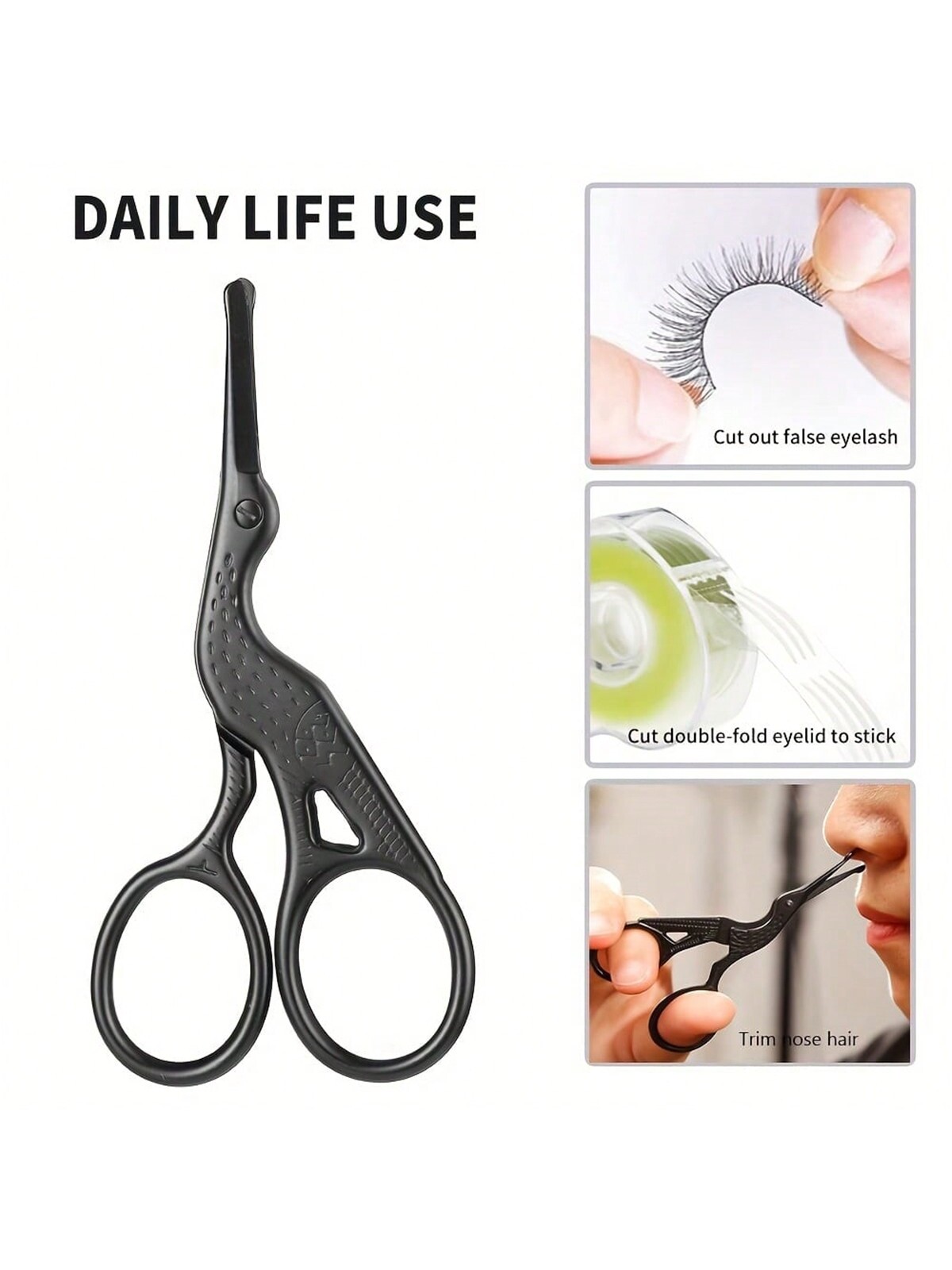 Nose Hair Scissors, Stainless  - Nose Hair Trimmer 评论和价格